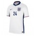 Camiseta Inglaterra Cole Palmer #24 Primera Equipación Eurocopa 2024 manga corta